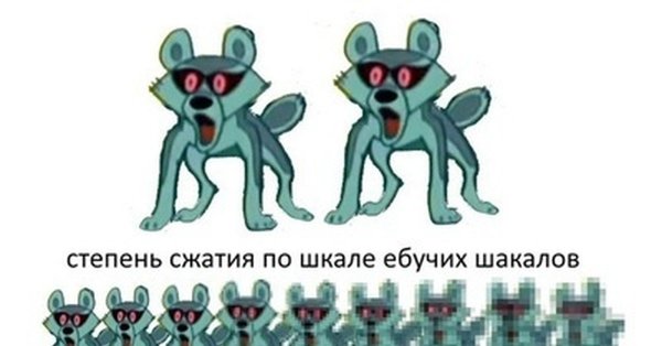 Степень сжатия по шкале шакалов