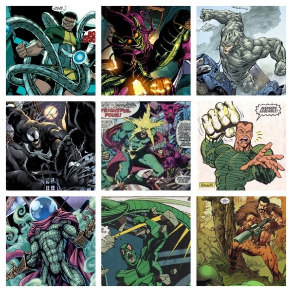 Зеленый Гоблин доктор осьминог и Веном