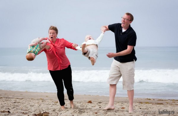 Прикольные семейные фотосессии