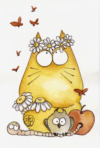 Maria van Bruggen смешные коты