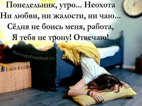 Цитаты про понедельник прикольные
