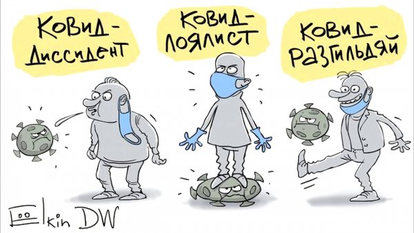 Ёлкин карикатуры коронавирус