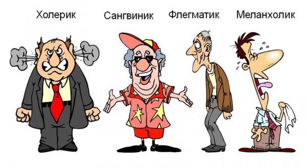 Типы сангвиник холерик флегматик меланхолик