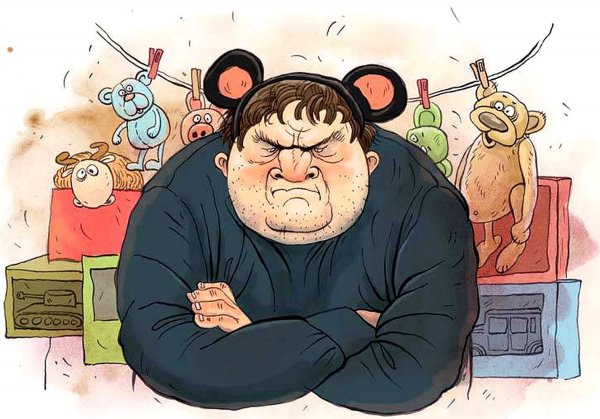 Злой человек карикатура
