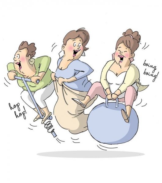 Подружки карикатура