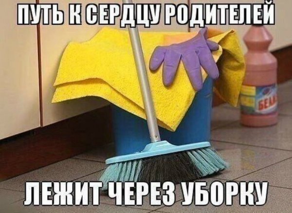 Уборщица с тряпкой