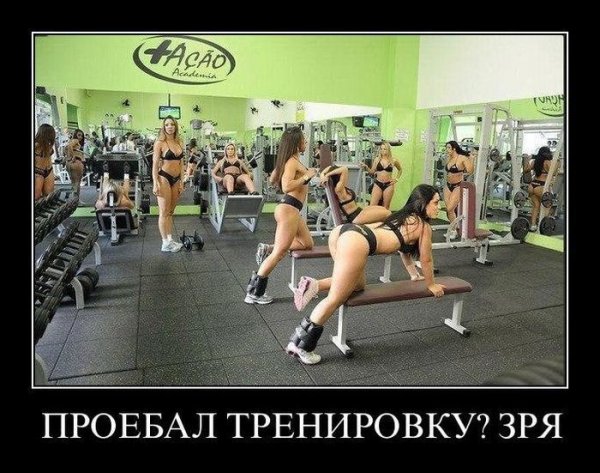 Демотиваторы про тренажерный зал