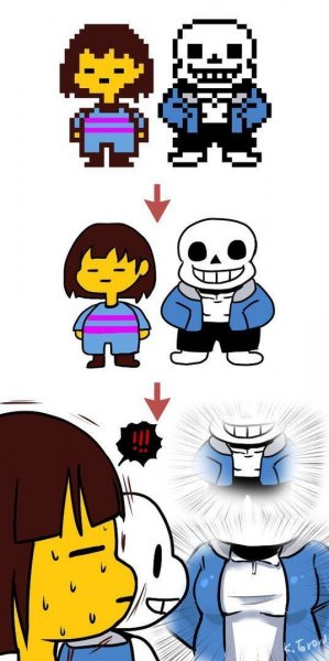 Фриск в игре Undertale