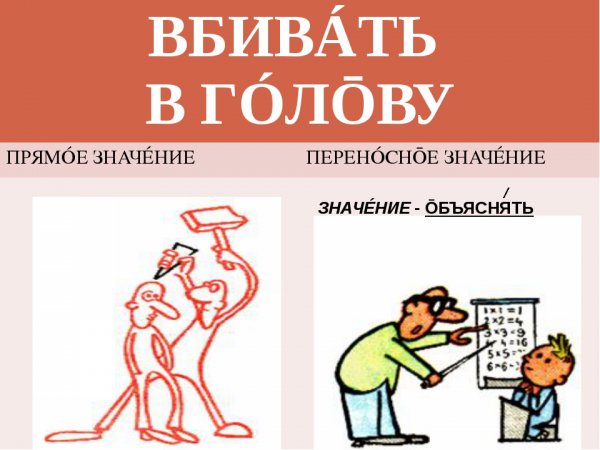 Фразеологизмы в прямом смы Ле