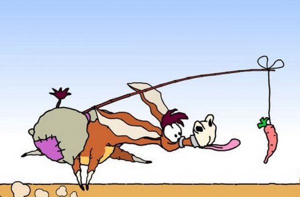 Ослик и морковка