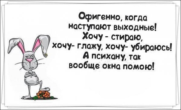 Выходные цитаты смешные