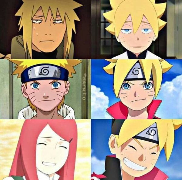 Минато Наруто и Боруто