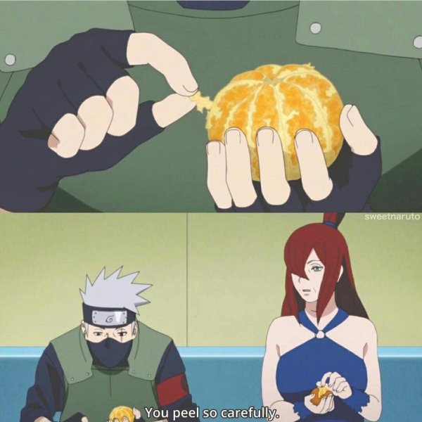 Боруто Какаши с мандаринкой