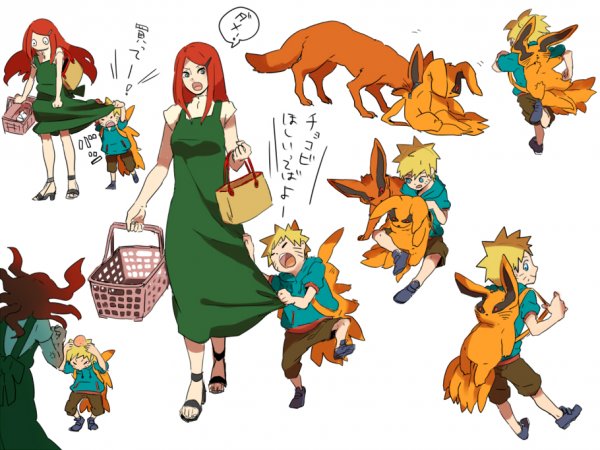 Кушина Узумаки и курама арт