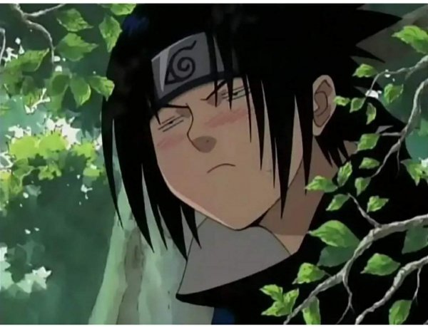 Саске Учиха веселый