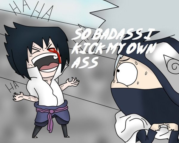 Саске Учиха смех