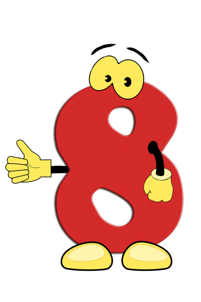 Веселая цифра 8