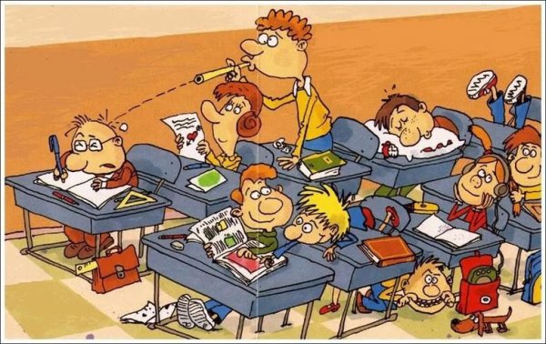 Смешные рисунки на школьную тему