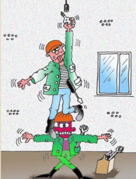 Ремонт карикатура