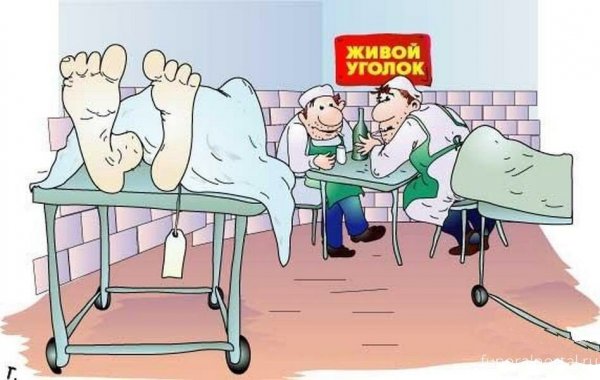 Патологоанатом карикатура