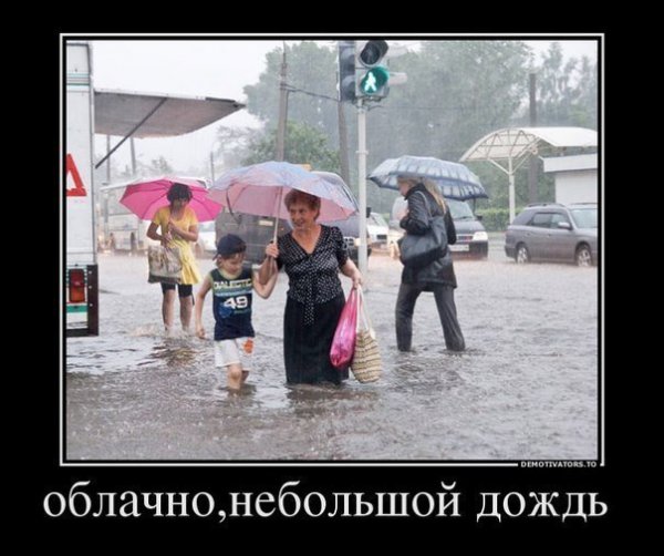 Шутки про дождливую погоду