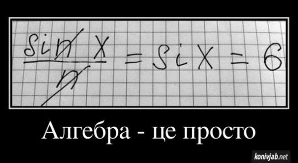 Приколы про алгебру