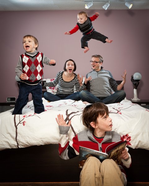 Необычные семейные фотосессии