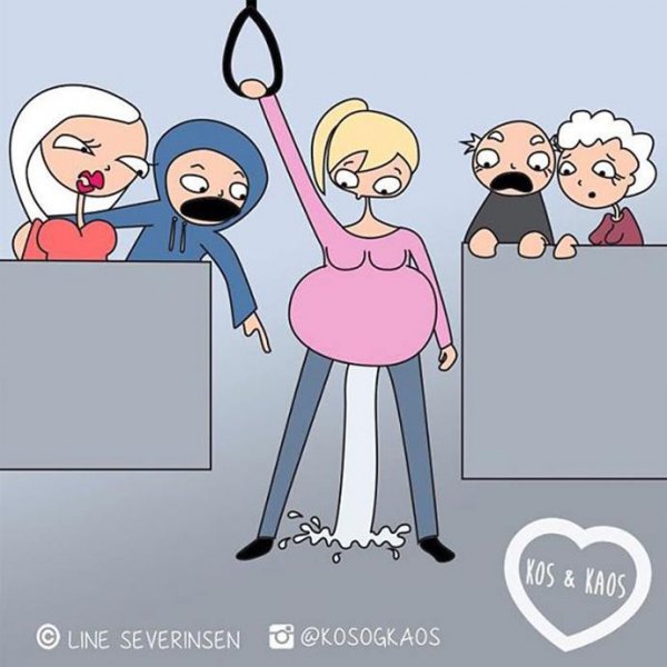 Беременность рисунок смешной