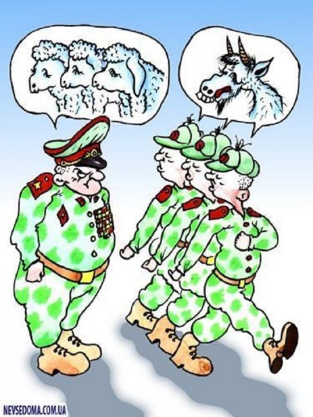 Карикатуры про армию
