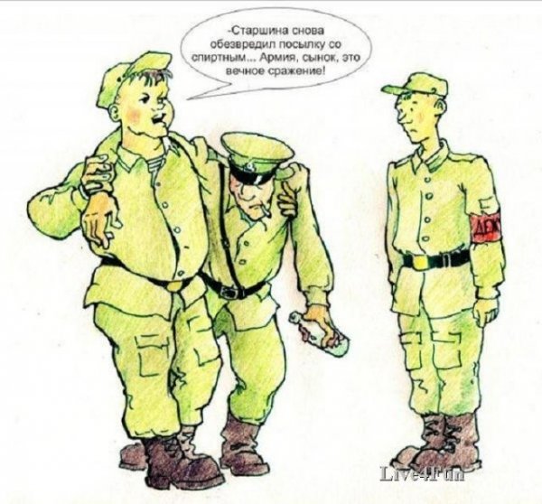 Карикатуры про армию