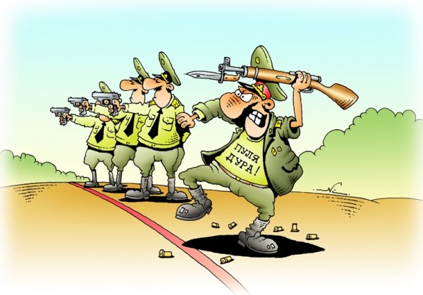 Карикатуры на военную тематику