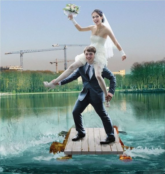 Прикольные Свадебные фотосессии