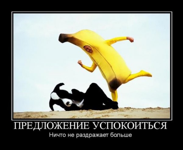 Демотиваторы успокойтесь