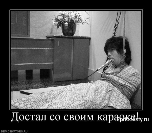 Караоке демотиватор