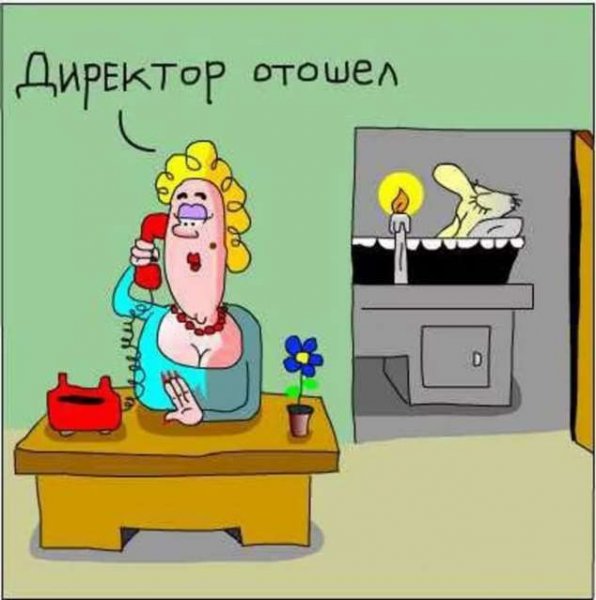Директор карикатура
