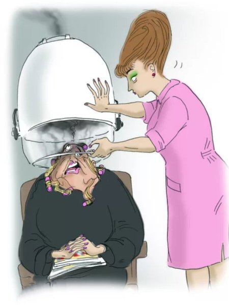 Парикмахер карикатура