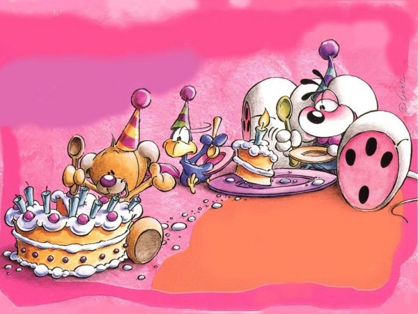 Забавные рисунки на день рождение