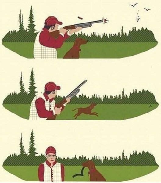 Карикатуры про охоту