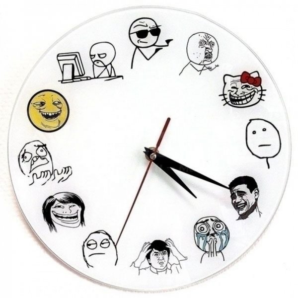 Прикольные настенные часы