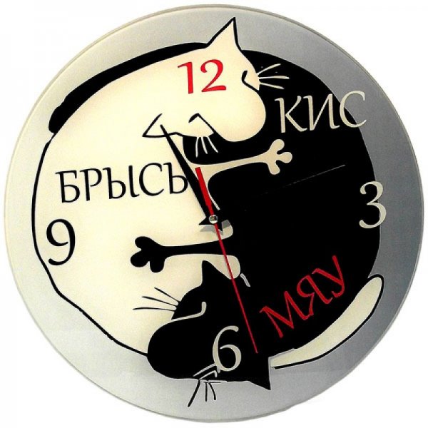 Прикольные часы на стену