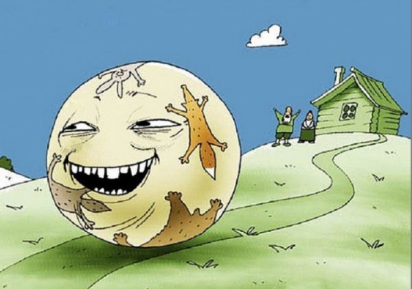 Колобок карикатура
