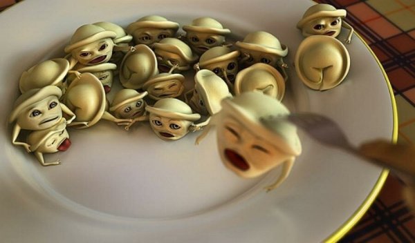 Смешной пельмень
