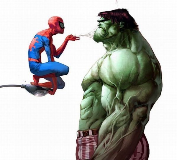 Герои человек паук Халк и другие