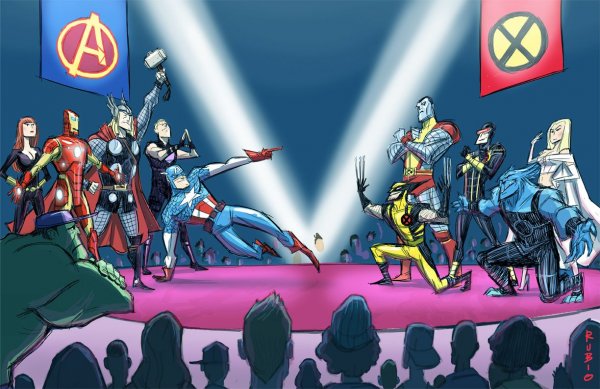 Марвел Мстители и люди Икс