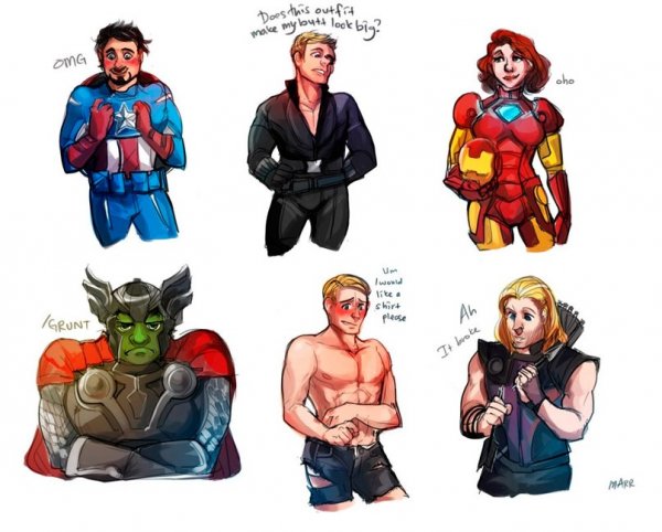Мстители арт приколы