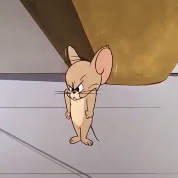 Мышонок Джерри недовольный