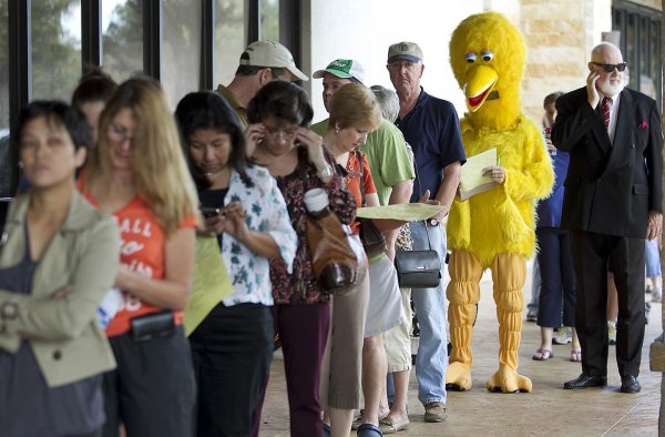 Очередь смешно