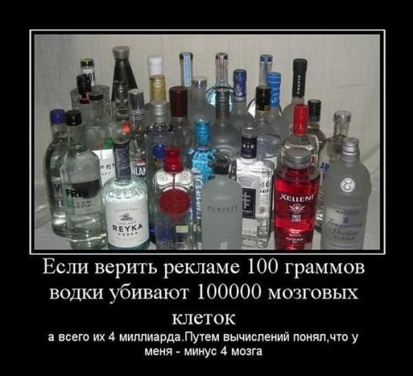 Демотиваторы про алкоголь