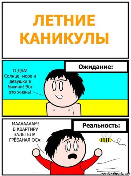 Мемы про каникулы