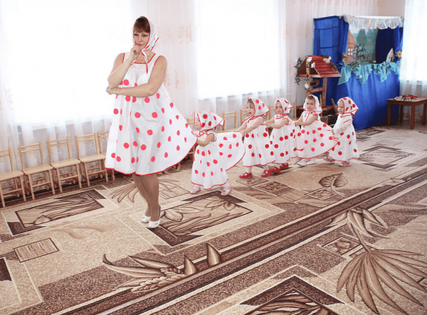 Воспитательница Виолетта Валерьевна к концу первого